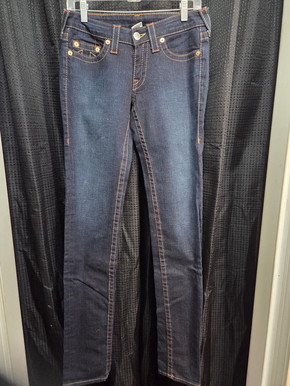 True Religion Women's Dark Indigo Skinny Jeans Size 27